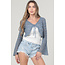 Angie Angie Bell SlvTie Crop Cardi(XHQ87)