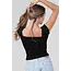 Angie Angie Cap Slv Pointelle Top (X2EB2) ASIS
