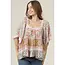 Angie Angie Crochet Trim Top (C2D59)