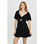 Angie Angie Keyhole Dress w/ Puff Sleeve(C4B91)