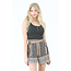 Angie Angie Lace Trim Rib Knit Tank W.Buttons (X2AG9)