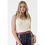 Angie Angie Lace Trim Rib Knit Tank W.Buttons (X2AG9)