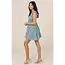 Angie Angie Ruffle Cap Sleeve Tiered Short Dress (C4K27)