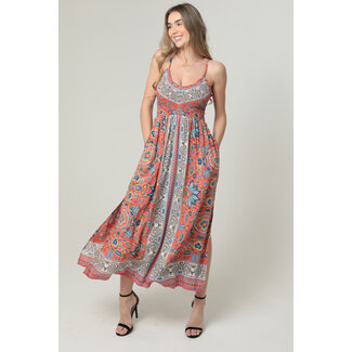 Angie Angie Smock Top Maxi Dress (C4E79)