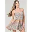 Angie Angie Smocked Bodice VNeck Dress(C4B28)