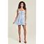 Angie Angie Tie Front Peasant Top Dress (C4E26)