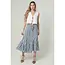 Angie Angie Tie Waist Ruffled Maxi Skirt (H6315)