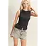 Double Zero Double Zero Button Down Ribbed Tank Top (DZ26A759)