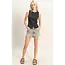Double Zero Double Zero Button Down Ribbed Tank Top (DZ26A759)